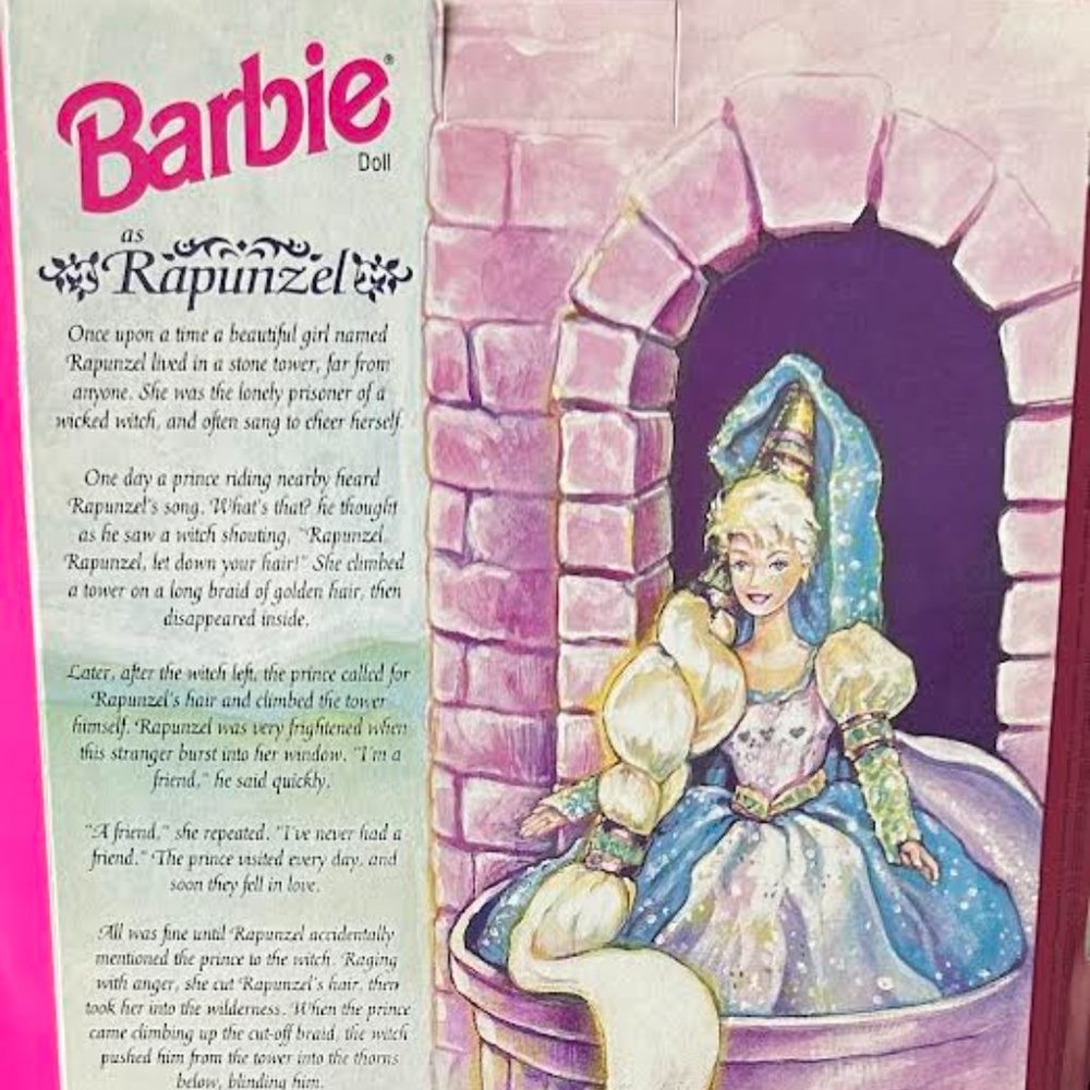 NEW IN BOX BARBIE as RAPUNZEL Children's Collector 1st in Series 1994 13016 NIB - Picture 3 of 7